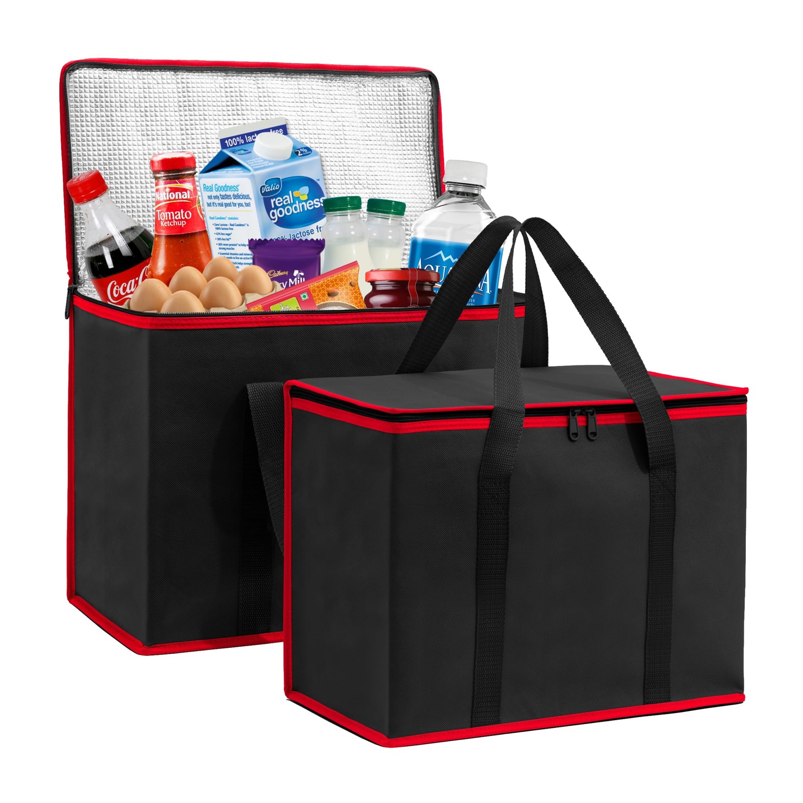 (Not Made In China) Insulated Reusable Grocery Bags, Catering and Delivery Ba…